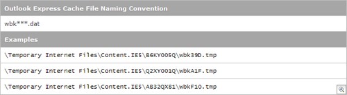 Digital Detective Forensic Analysis of Internet Explorer Cache Outlook Express Temporary File Naming Convention