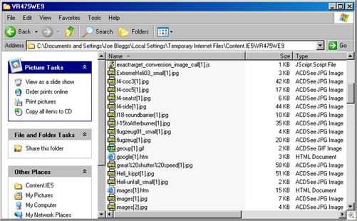 Digital Detective Internet Explorer Forensic Cache Analysis Folder Structure