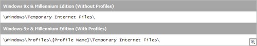 Digital Detective NetAnalysis Cache Location Windows 98