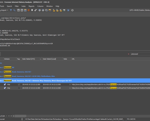 NetAnalysis Search Term Grouping and Search Highlight