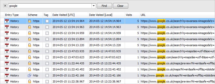 NetAnalysis® v2 Quick Search with Keyword Highlight