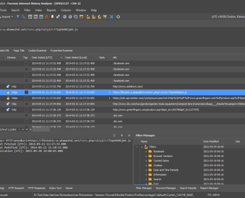 Web Browser Forensic Analysis with NetAnalysis