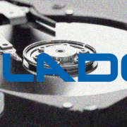 Digital Detective Blade® logo on top of a open hard disk drive