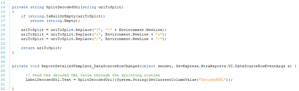 NetAnalysis Report Designer Script