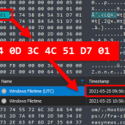 DCode Decoding Windows Filetime Hex Value