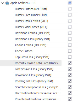 New Apple Safari artefacts added to Digital Detective's HstEx®