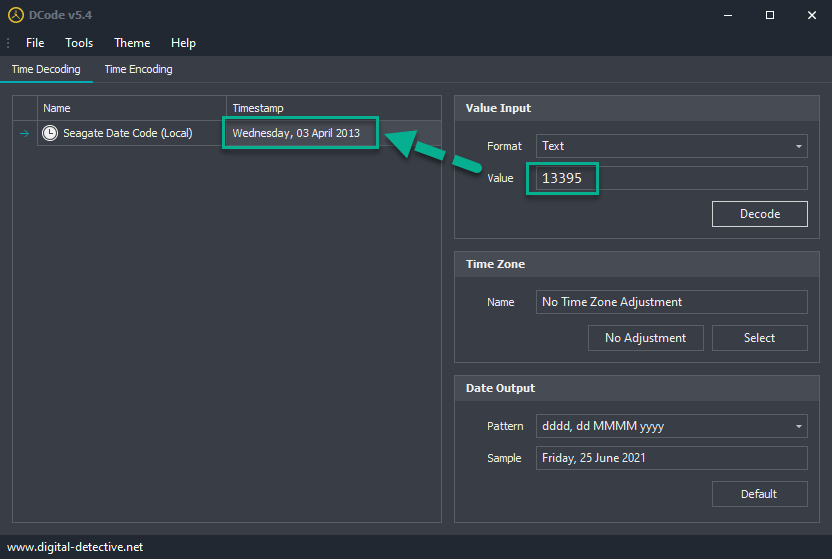 Decoding a Seagate Hard Drive Date Code