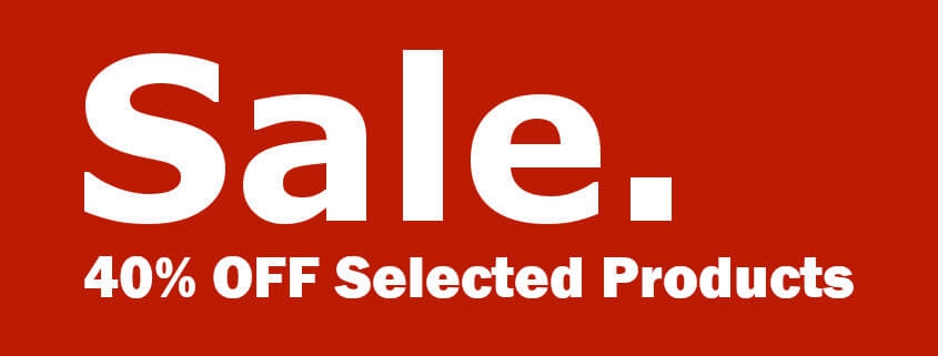 Sale 40% Off Selected Products
